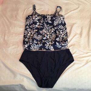Floral Navy Tankini  Set